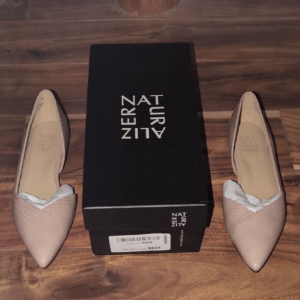 Naturalizer Kristin Mauve Snake Pointed Toe Slip On